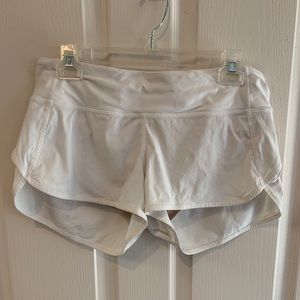 Lululemon Speed Up Shorts 2.5” White Size 6